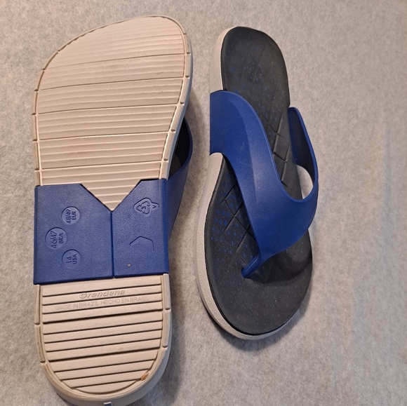 RIDER Grendene Men's Thong Sandals US 14 Black/Blue Comfort Beach  Flip Flops - Picture 2 of 9